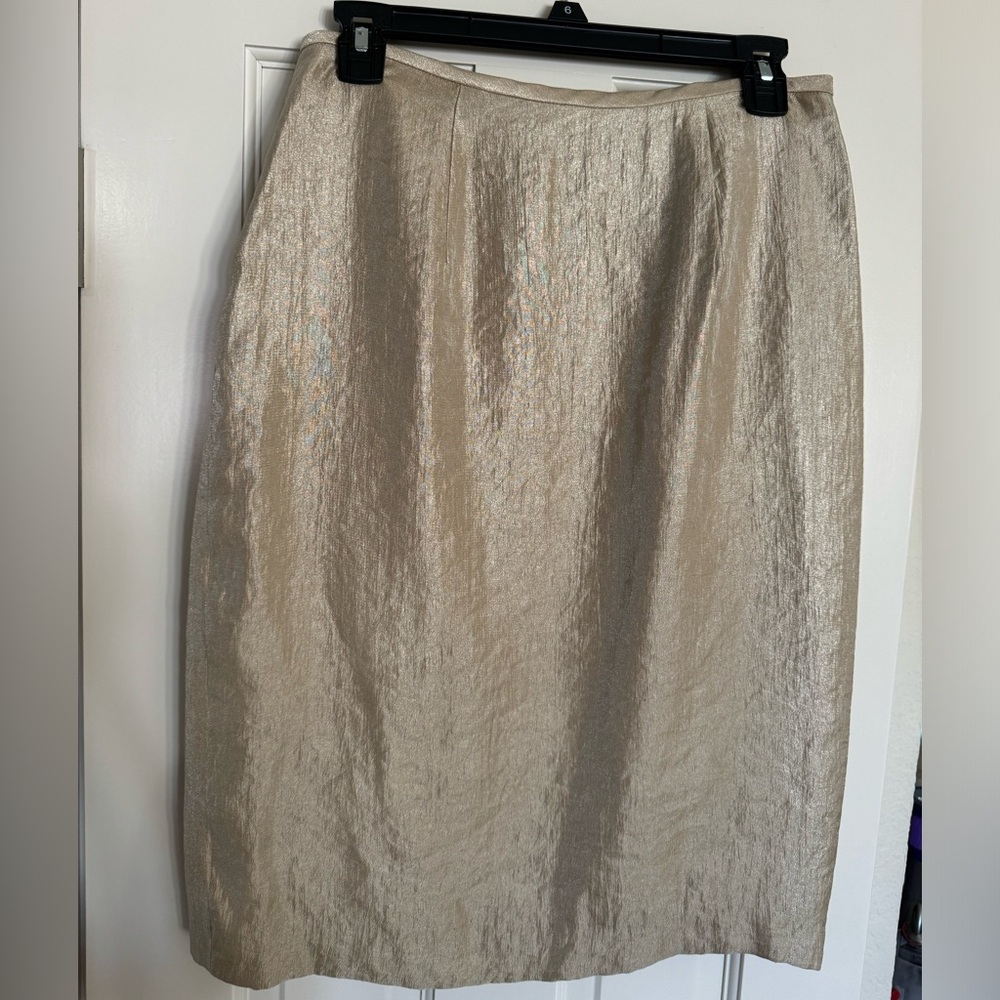 Gold pencil skirt size 6
